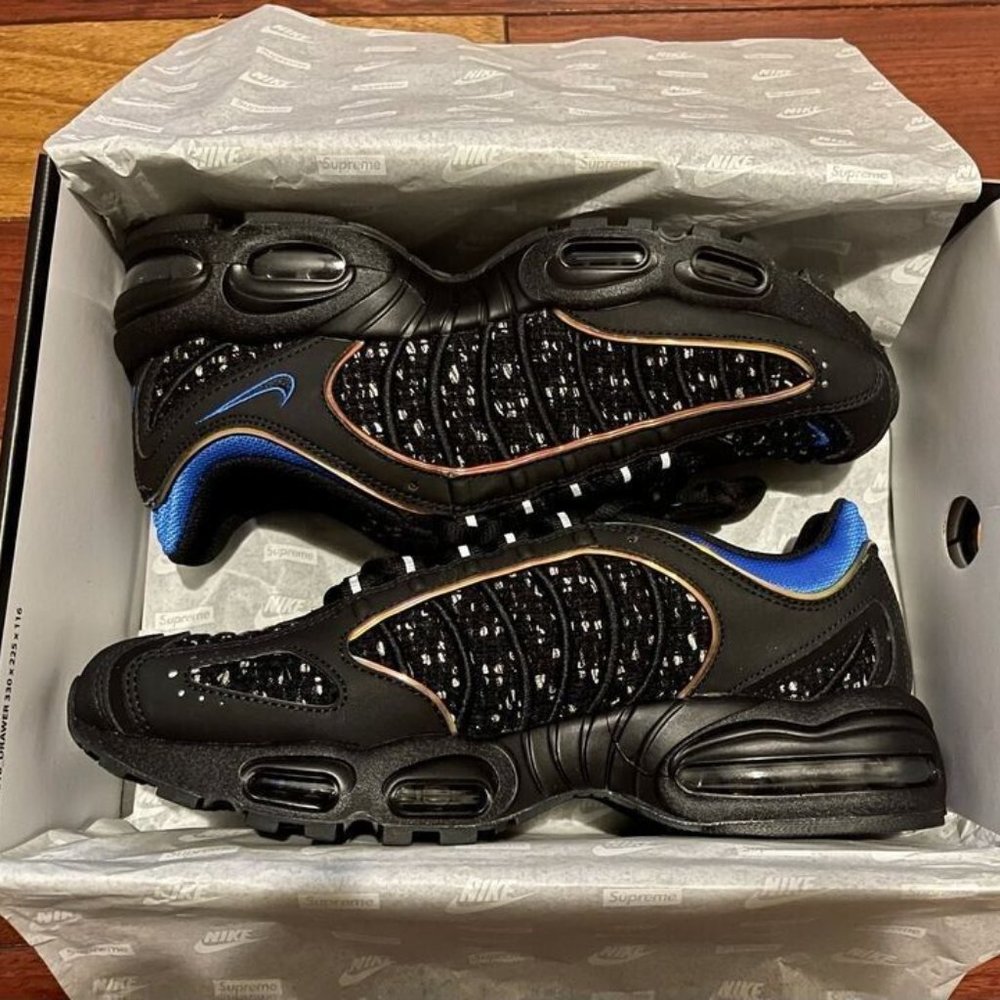 Supreme Nike Air Max Tailwind 4 Black Cobalt Size 10